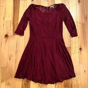 Burgundy Dress